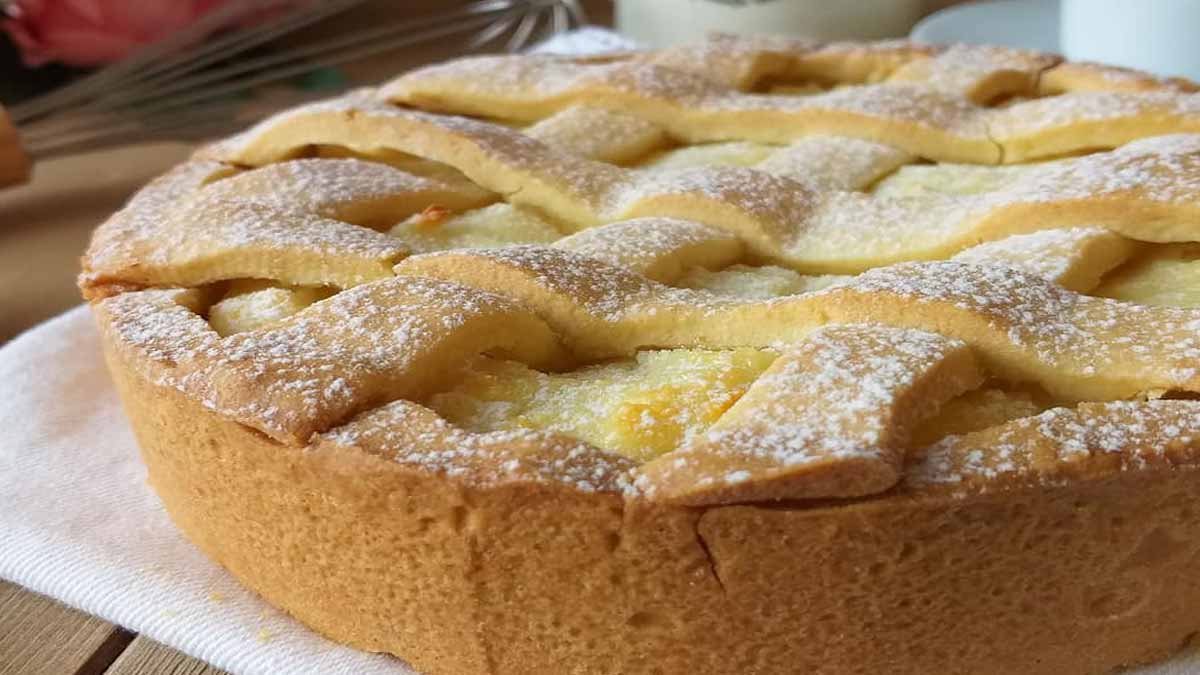 Tarte sucrée à la crème pâtissière