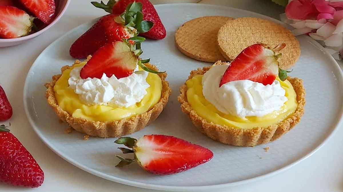 Tartelettes à la crème de ricotta aux fraises