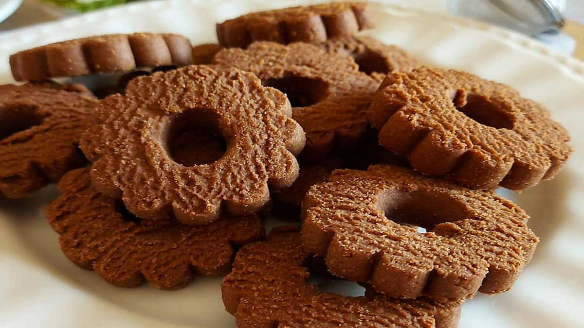 Biscuits sucrés au beurre et au cacao