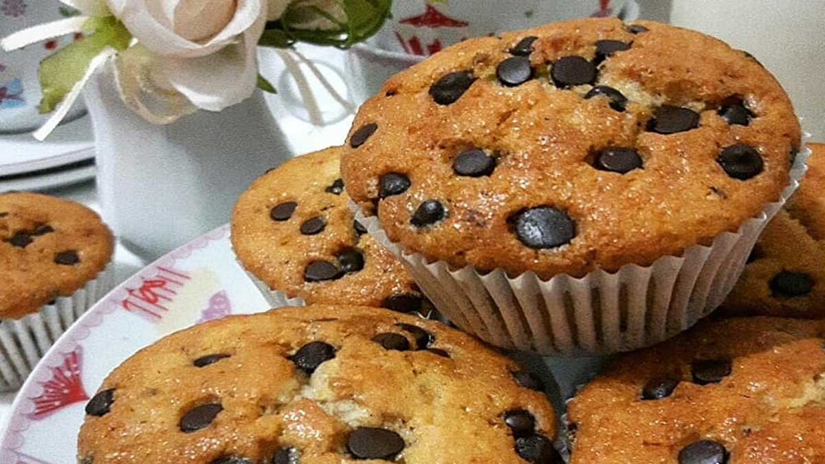 Muffins aux pépites de chocolat noir