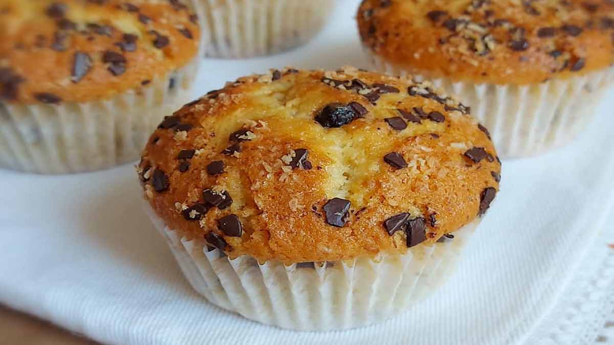 Muffins moelleux au chocolat et coco