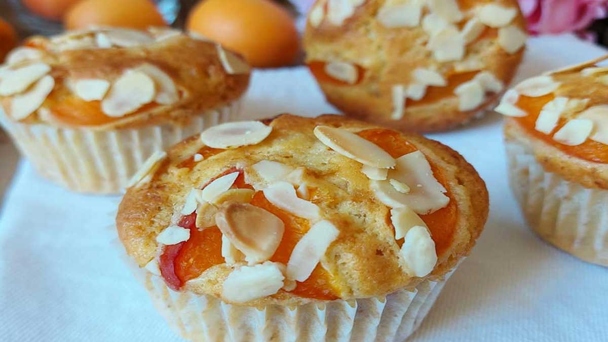 Muffins moelleux aux amandes et abricots