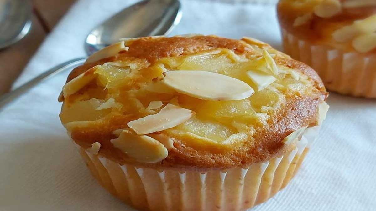 Muffins moelleux aux amandes et poires