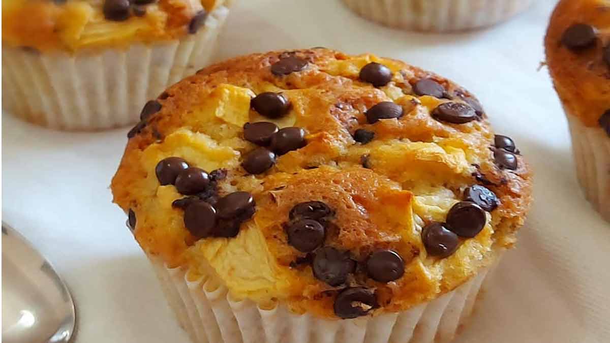 Muffins moelleux aux pommes et chocolat