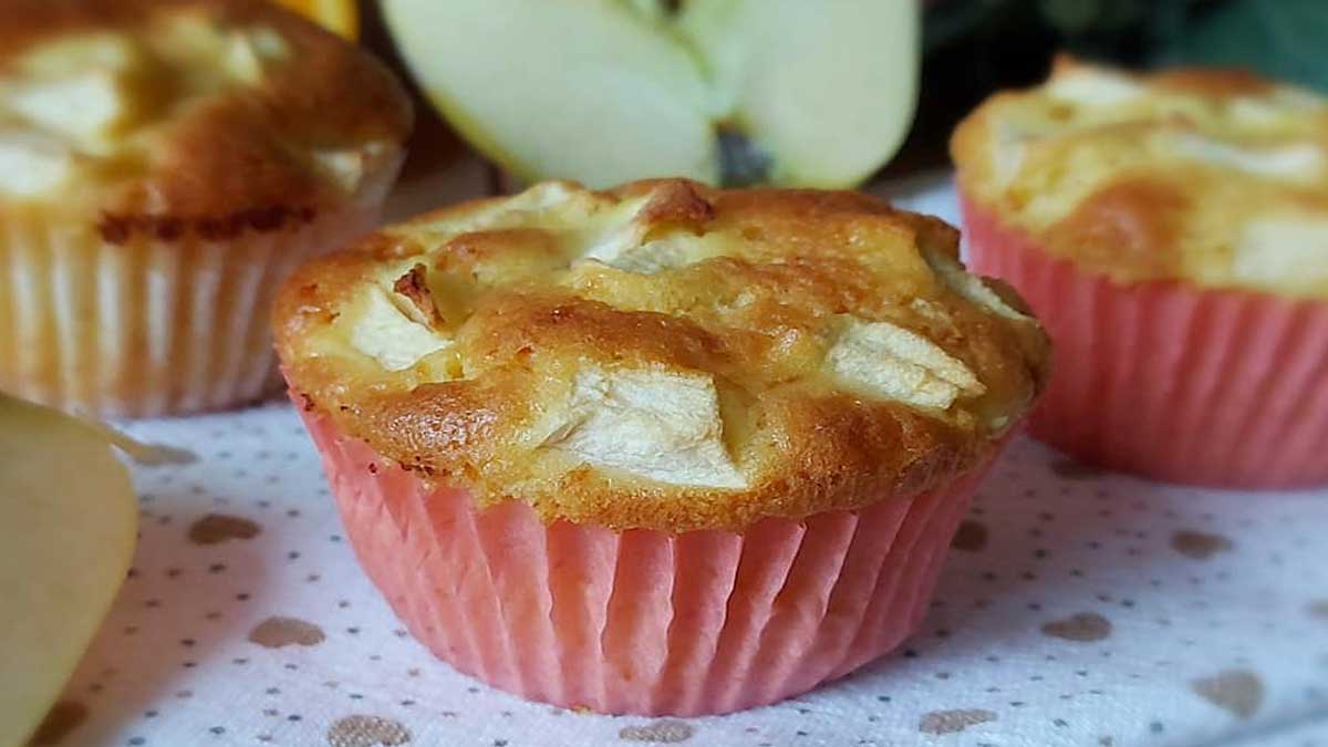 Muffins moelleux aux pommes et yaourt