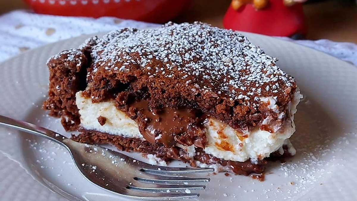 Tarte sucrée fourrée au mascarpone et au Nutella