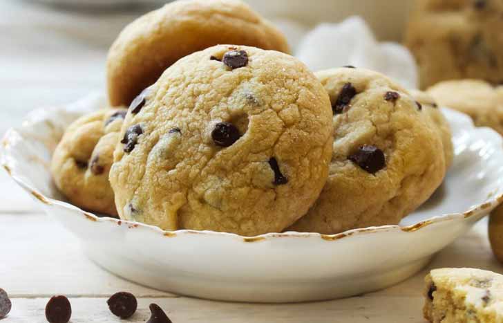 Biscuits sans beurre aux pépites de chocolat