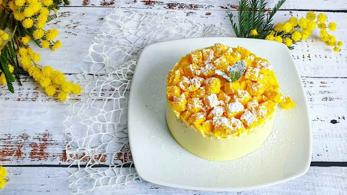 Gâteau mimosa sans gluten