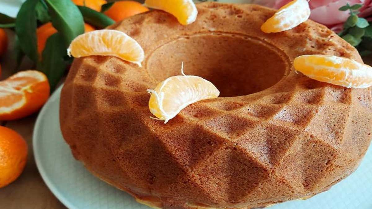 Gâteau moelleux sans beurre et à la clémentine