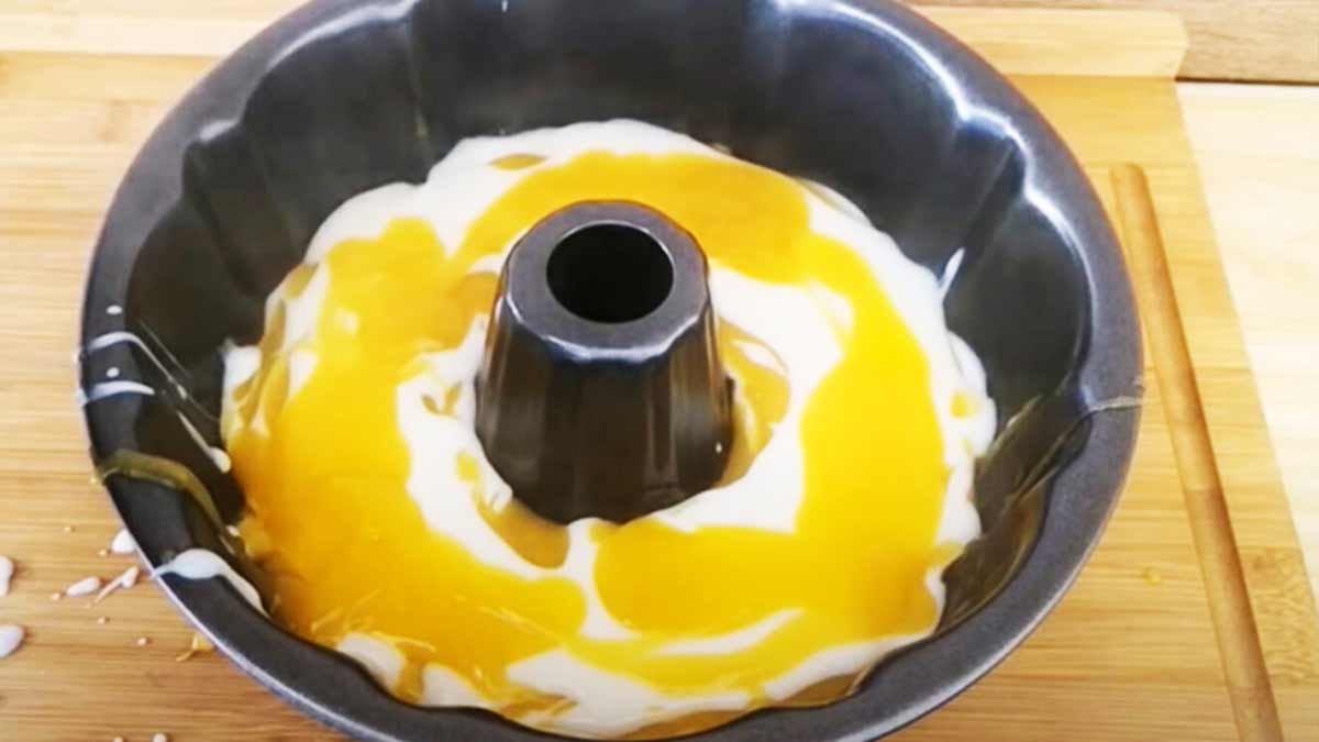 Gâteau sans cuisson au lait et orange