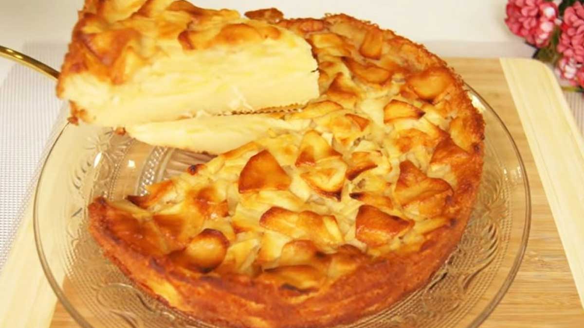 La recette de la tarte aux pommes dorées