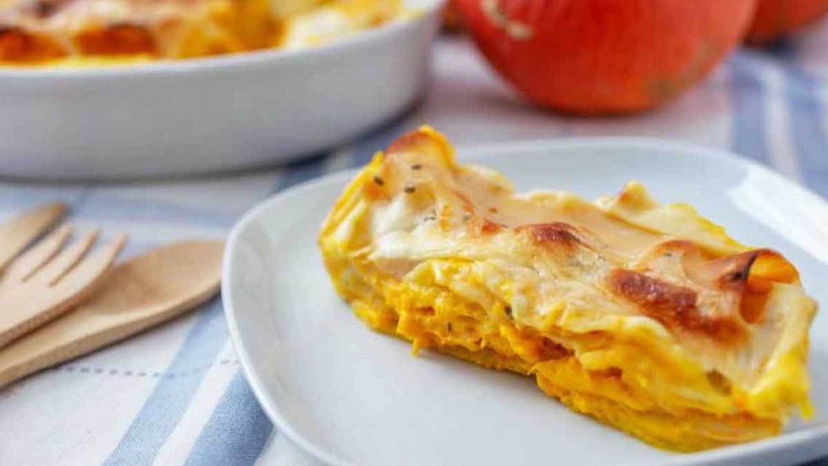 Lasagnes au potiron et fromage