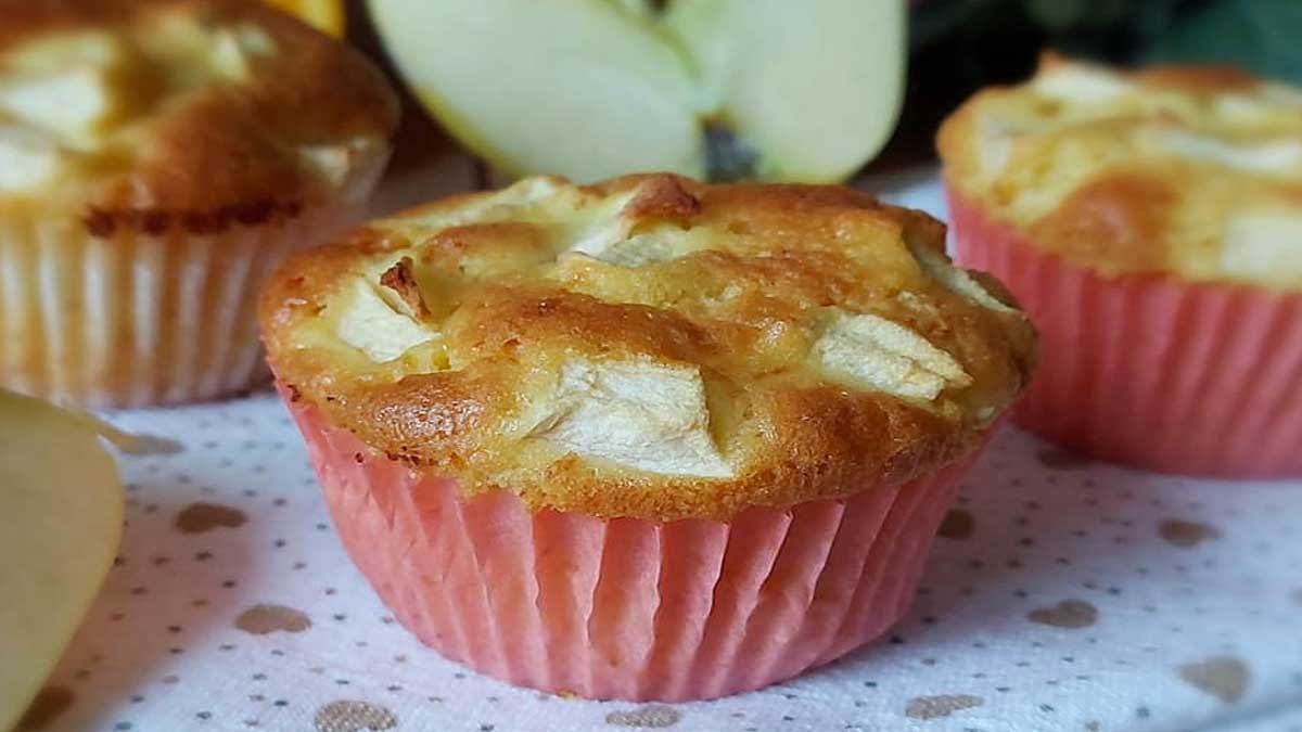 Muffins moelleux aux pommes et yaourt