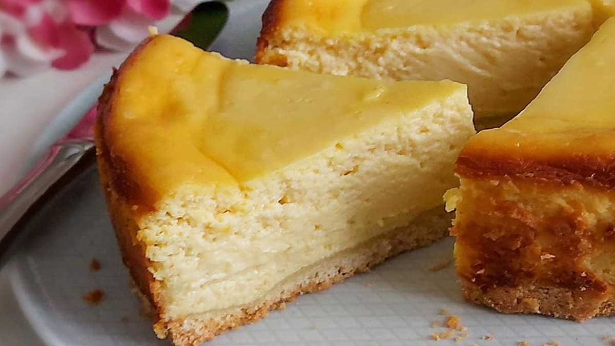 Tarte crémeuse à la ricotta et vanille