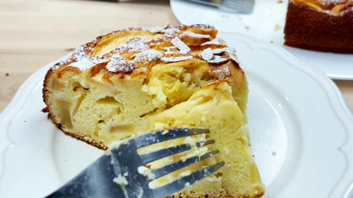 Tarte légère aux pommes à la ricotta