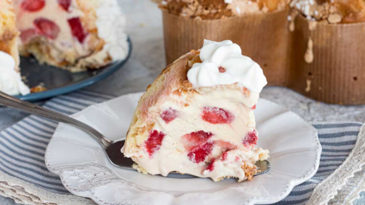 Gâteau crémeux aux fraises