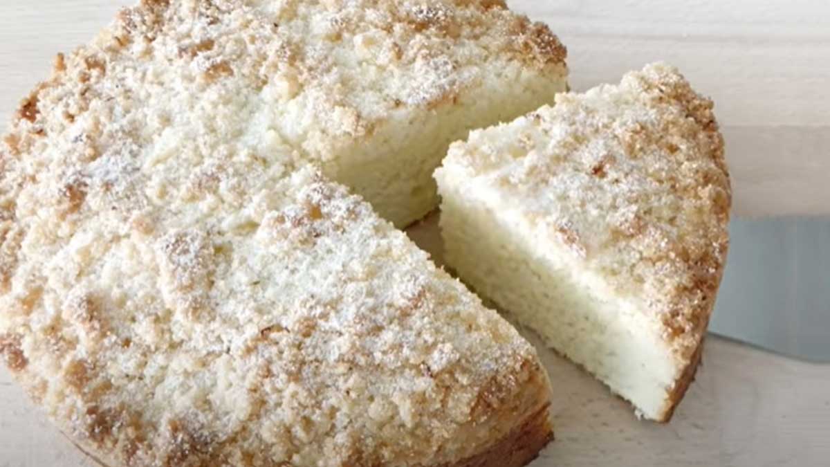 Gâteau crumble au citron et yaourt