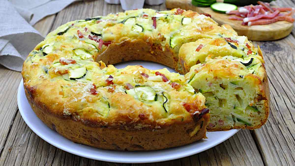 Gâteau salé aux courgettes et fromage