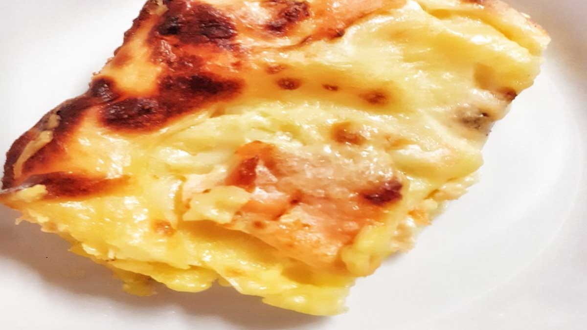 Lasagne au saumon fumé et béchamel