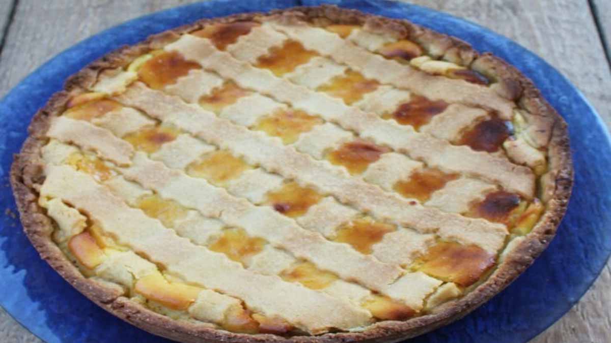 Tarte à la crème et parfumée au citron