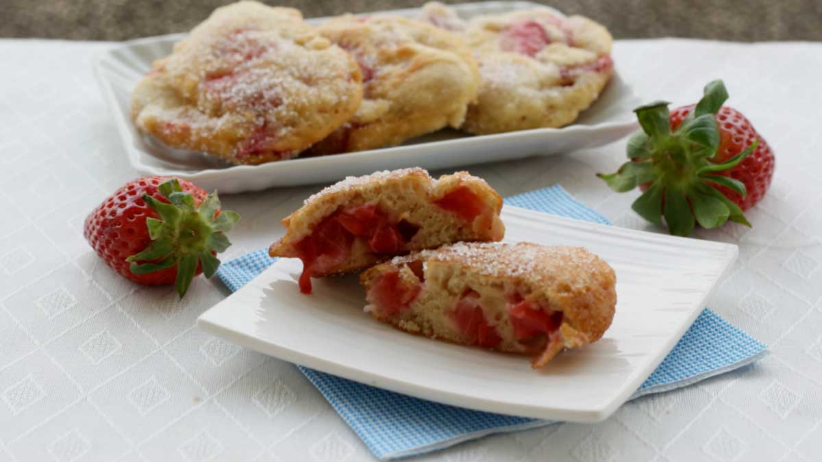 Beignets moelleux aux fraises