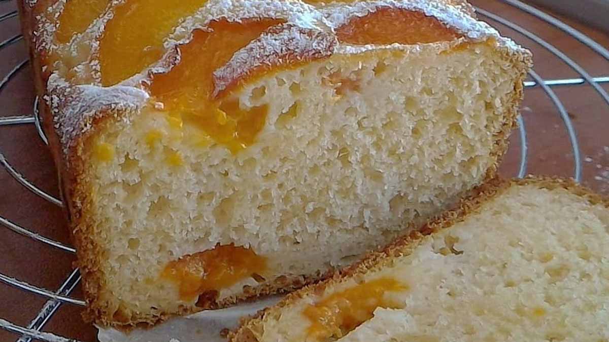 Gâteau aux pêches