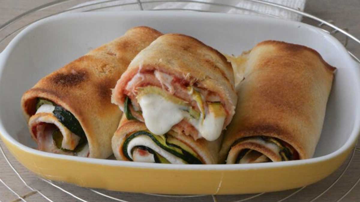 Rouleaux de courgettes au fromage