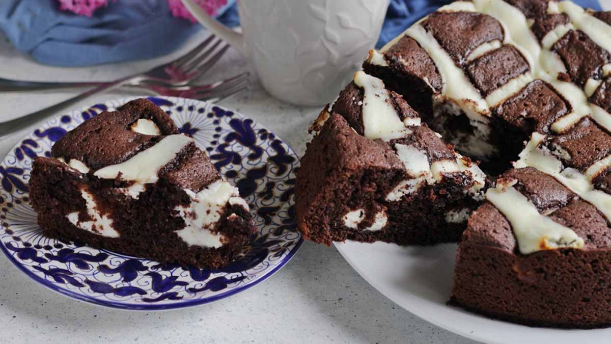 Tarte à la crème de ricotta et cacao