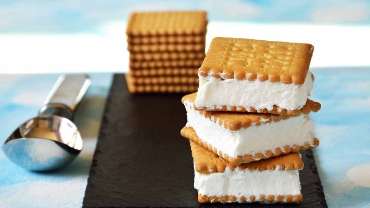 Biscuits à la crème glacée végétaliens