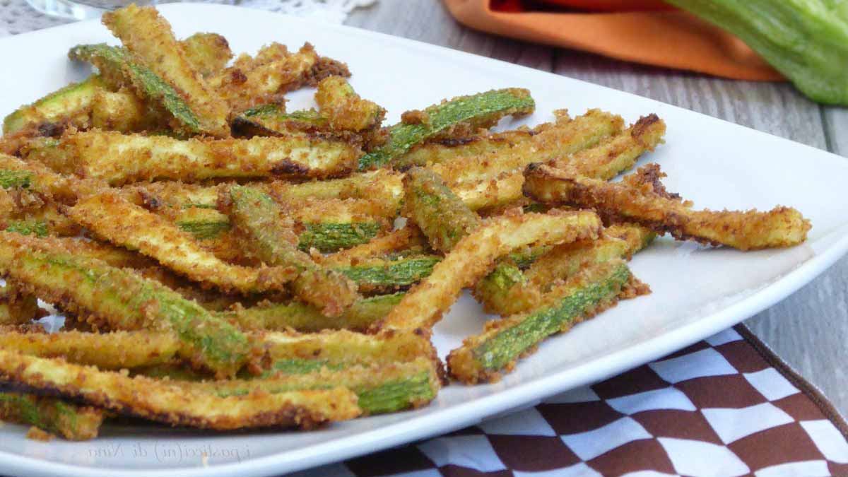 Croustillants bâtonnets de courgettes au four