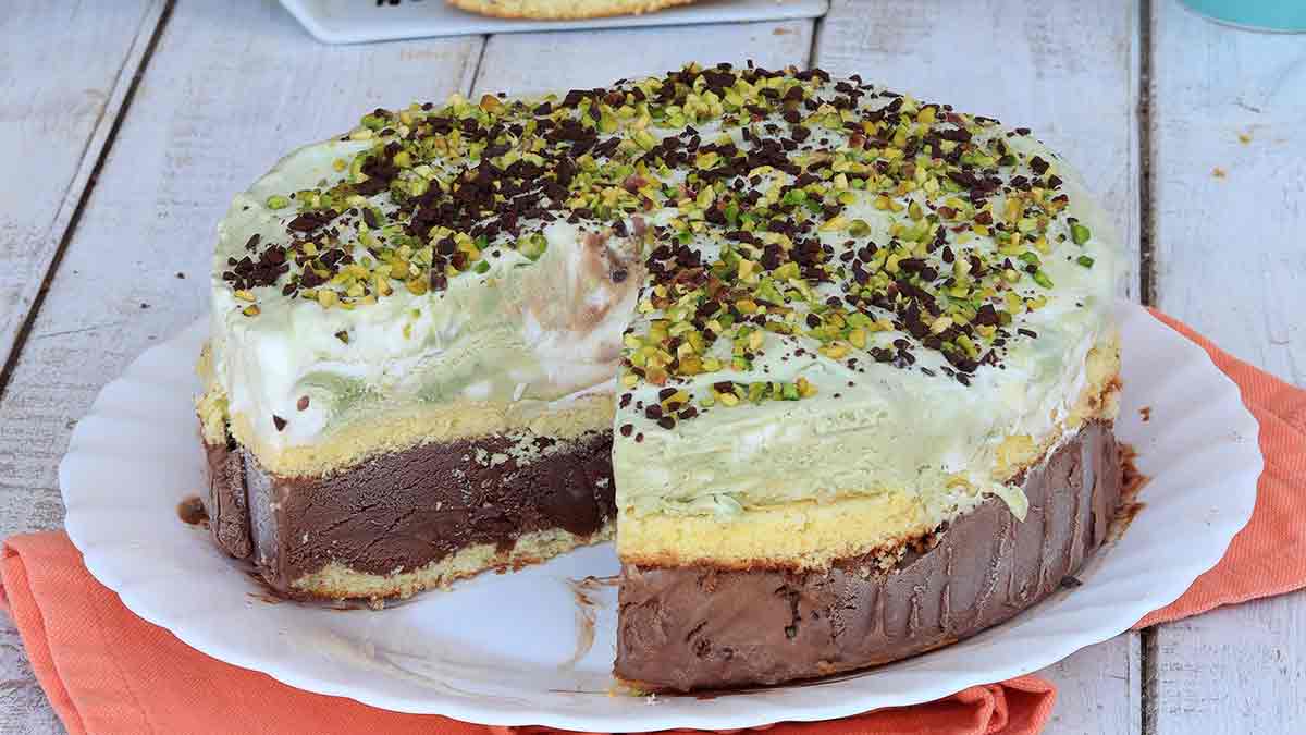 Gâteau à la crème glacée