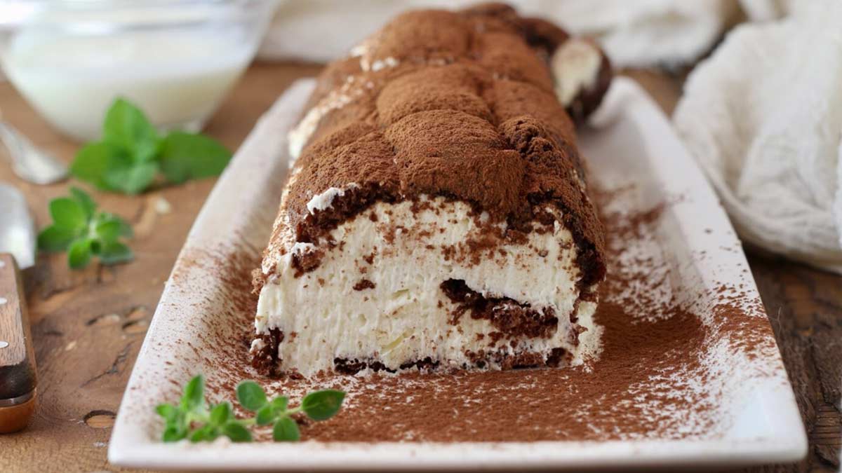 Rouleau paradisiaque au chocolat blanc