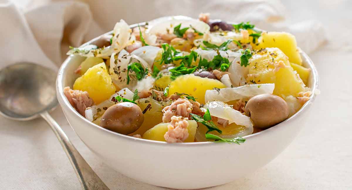 Succulente salade de pommes de terre au thon