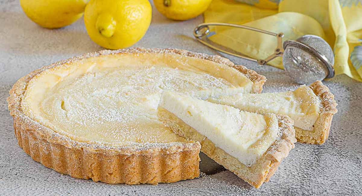 Tarte à la crème ricotta et citron