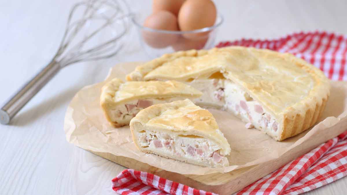 Tarte salée à la ricotta et au jambon