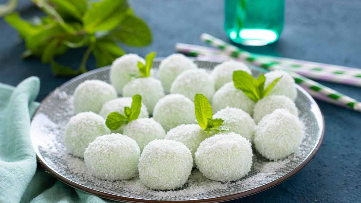 Truffes à la menthe et à la noix de coco