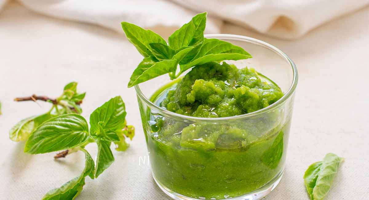 pesto rapide de courgettes 