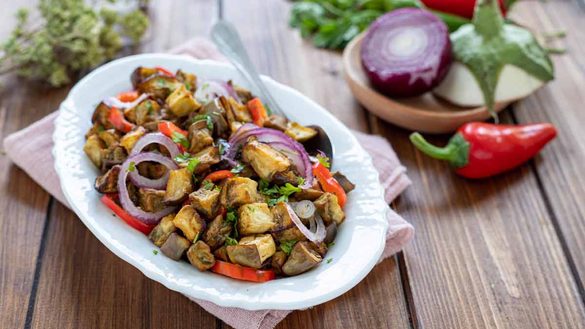 savoureuse salade d’aubergines