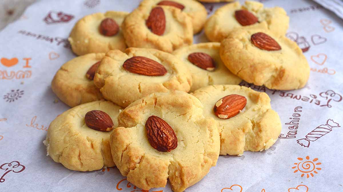 Biscuits friables au citron sans œufs