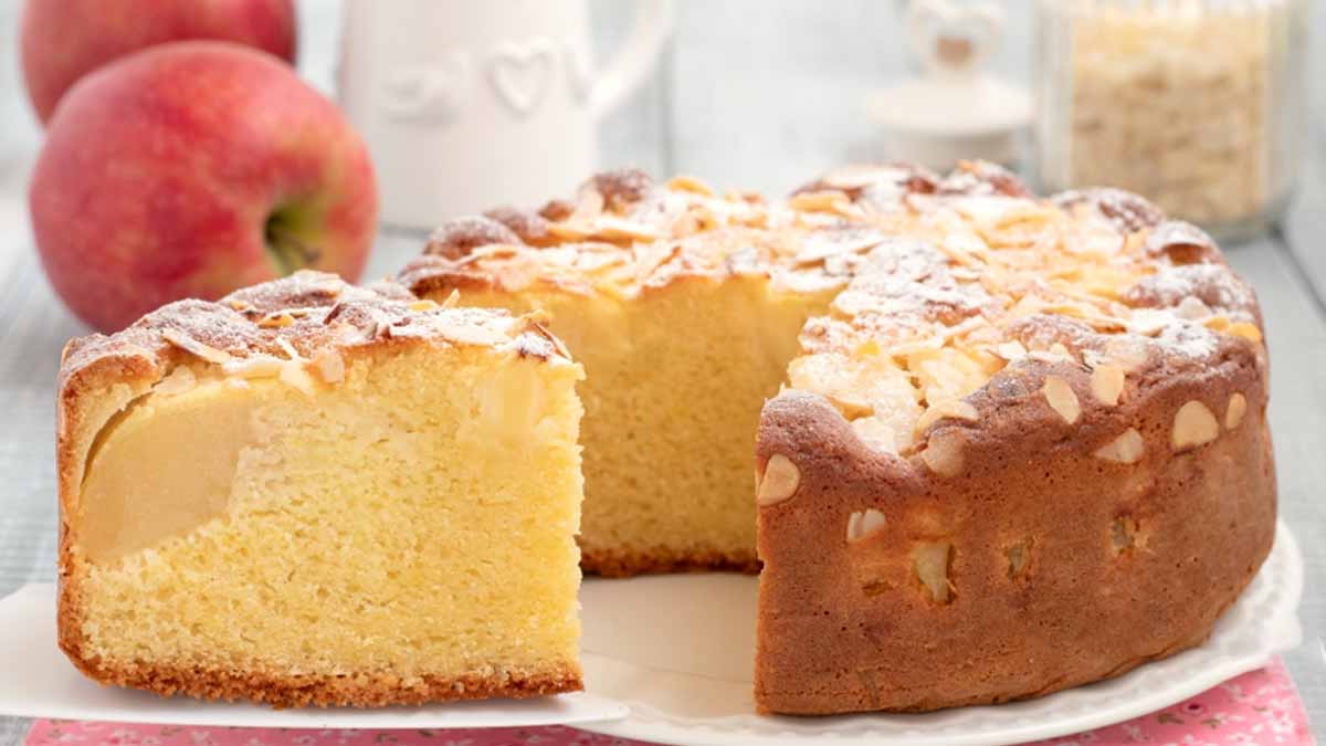 Gâteau aux pommes et amandes