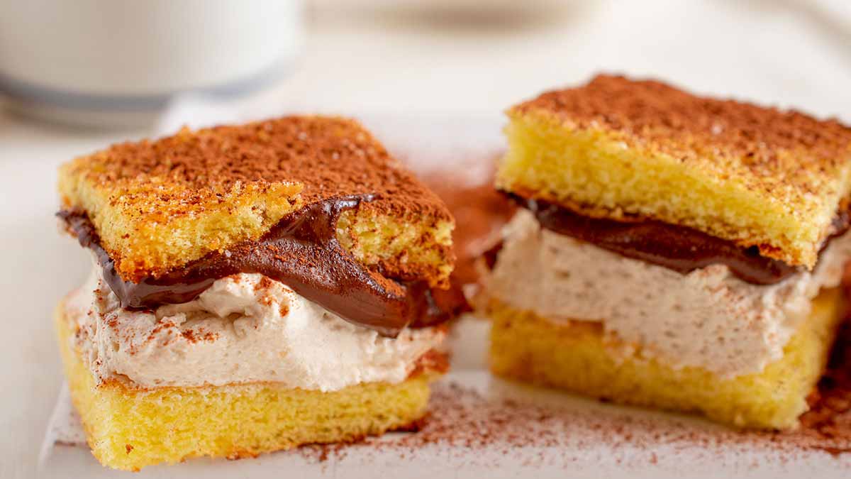 Tartelettes semifreddo avec du Nutella et mascarpone