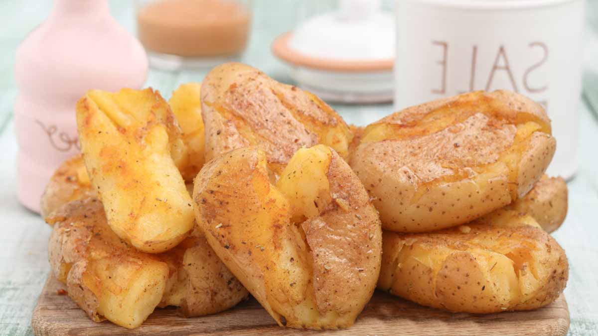 accompagnement de pommes de terre écrasées