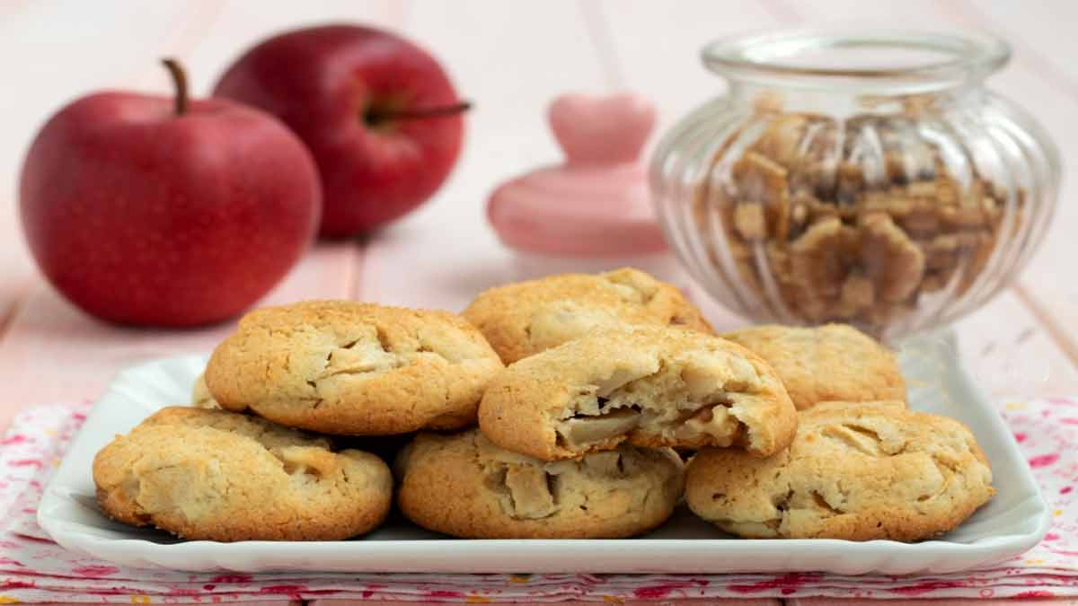 biscuits aux pommes et pépites de chocolat