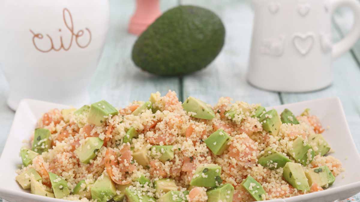 couscous au saumon et avocat