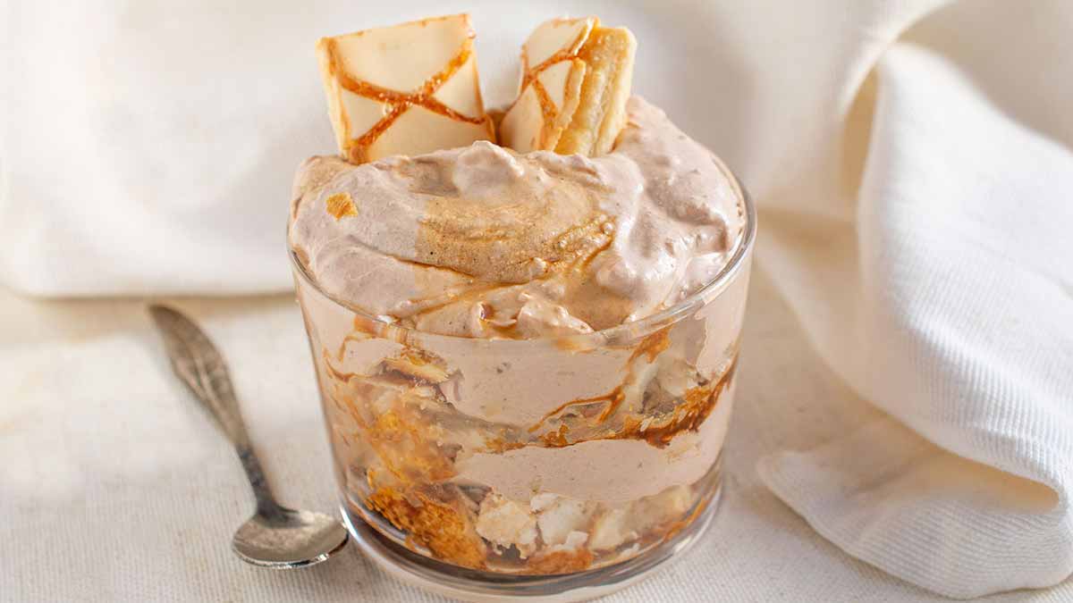 tiramisu aux biscuits et crème au chocolat