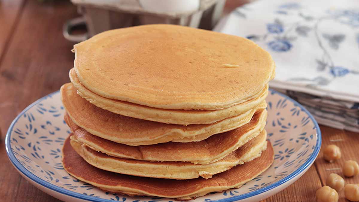 Pancakes à la farine de pois chiches