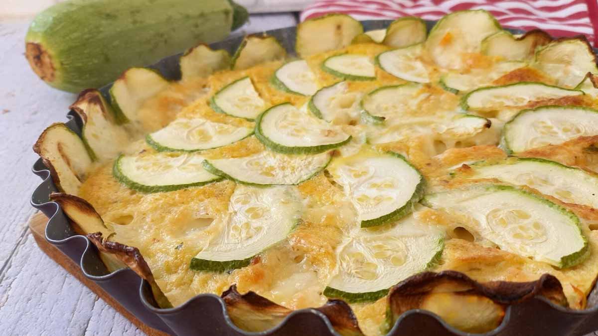 Tarte aux courgettes et à la mozzarella