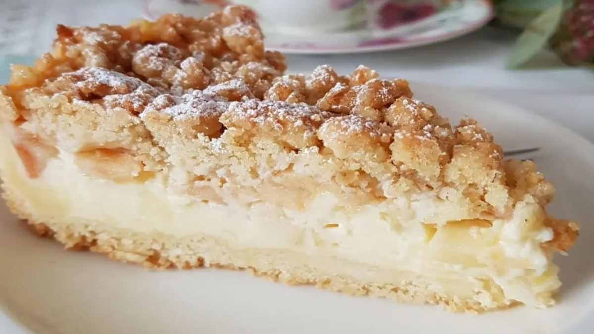 Tarte crumble aux poires et à la ricotta