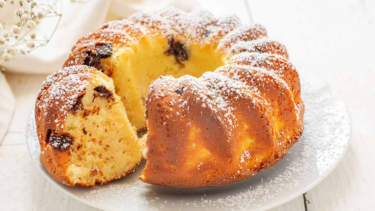 Gâteau aux pépites de chocolat et yaourt