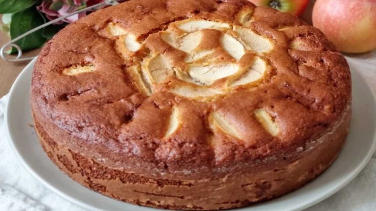 Gâteau moelleux et savoureux aux pommes